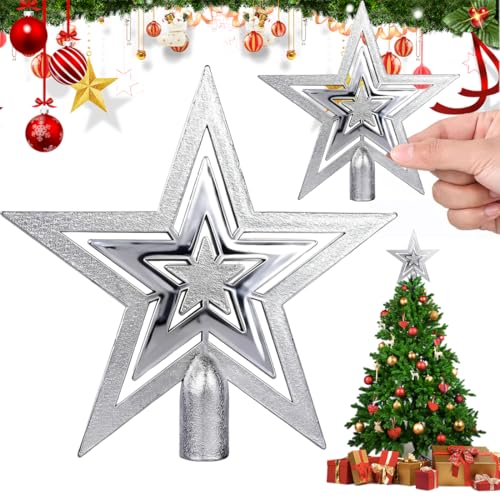 Weihnachtsbaumspitze Stern,Glitzernde Baumspitze Stern,...