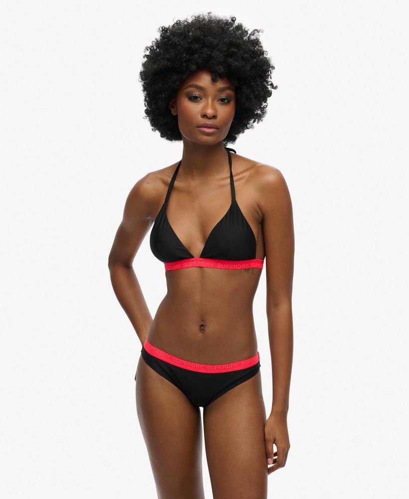 Superdry Damska trójkątna góra bikini z elastyczną wkładką