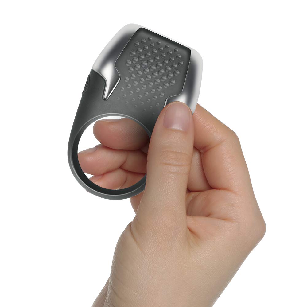 Vibratore rabbit ricaricabile con doppio sistema vibrante + anello per pene C-Ring con 10 funzioni