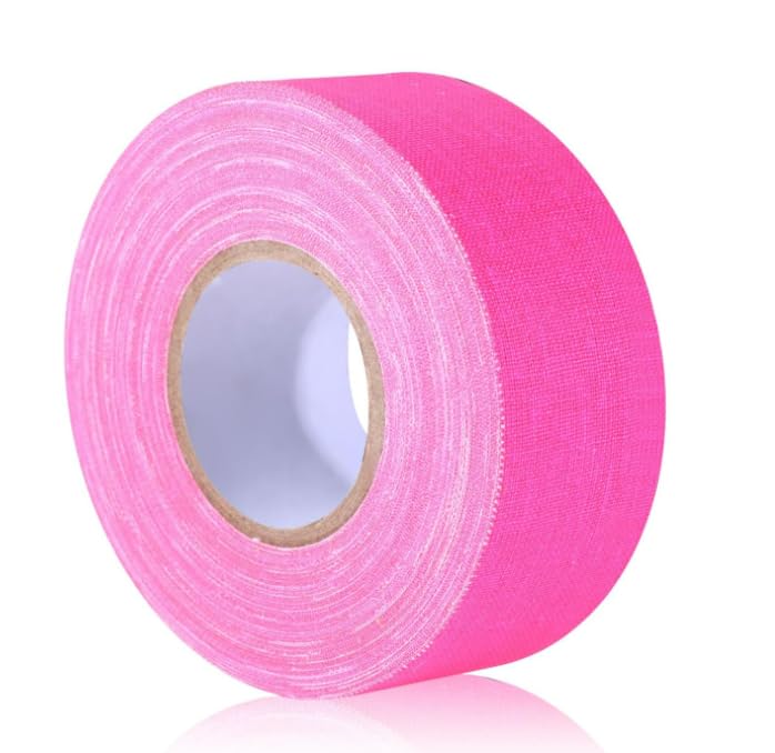 2 Rolls of Fluorescent Pink Fabric Tape, Waterproof and Not Easy to Break, Outdoor Unit Identification and Division of Work Area.