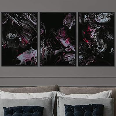 signwin 3 Piece Framed Canvas Wall Art Abstract...