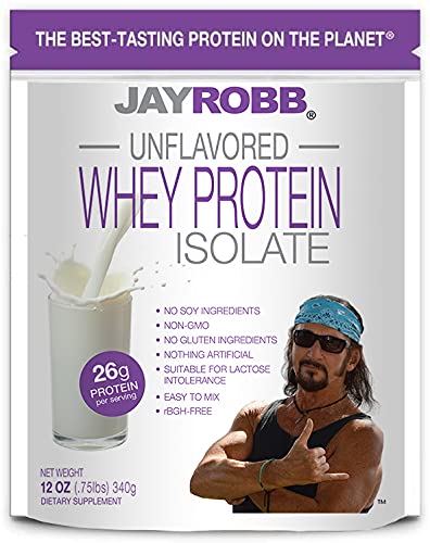 Jay Robb - Whey Protein Isolate Unflavored 12 Oz.