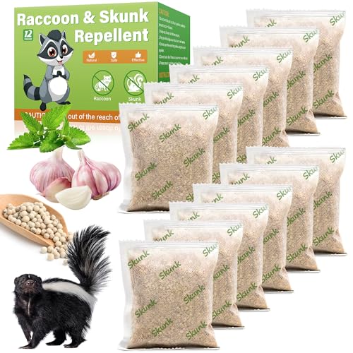 12 Pack Natural Skunk Pouches,...