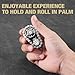 Metal Bike Chain EDC Fidget Toy,One Hand Spinning Sprocket Roller,Noiseless Office Home Classroom Travel Meeting Anxiety Stress Relief Gadgets for Adults Kids Teens with ADHD ADD Autism. (Black)