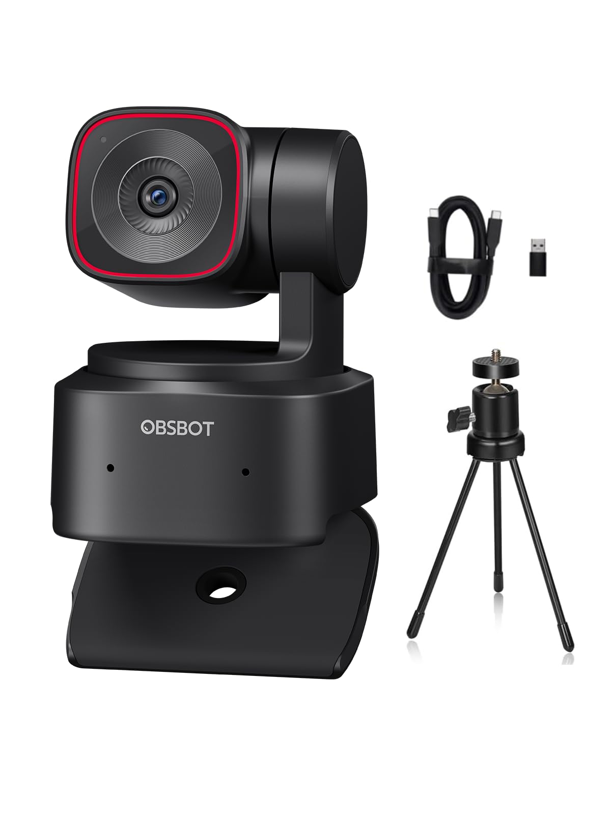 Camara Web para PC OBSBOT Tiny 2 Lite Webcam【¡Facturas RFC disponibles】Webcam 4k de Streaming PTZ con Seguimiento AI, Sensor de 1/2", Control por Gestos, 60 FPS, HDR, Computadora de Escritorio, Laptop
