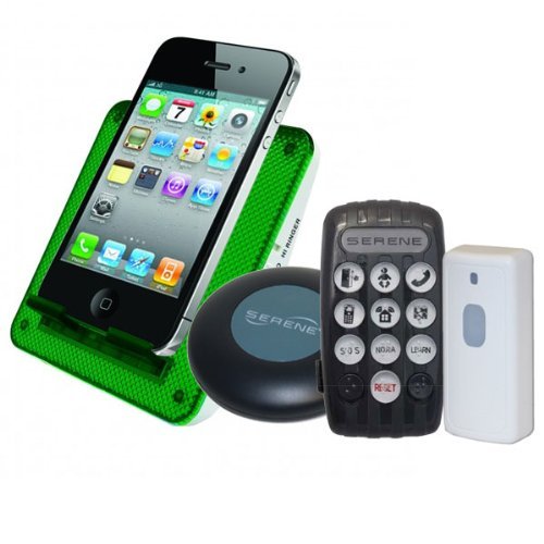 Serene Innovations CA-380 Wearable Notification System - Vibrating Pager for Hearing Impaired - 200 ft Range - 2.4GHz Smart-Code Technology