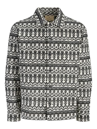 JACK & JONES Jprbluandy Overshirt pour homme en coton imprimé
