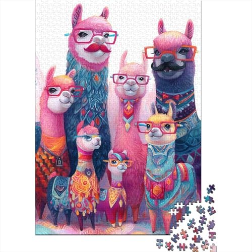 Puzzle de 1000 piezas de llamas coloridas para adultos en formato de 70x50cm