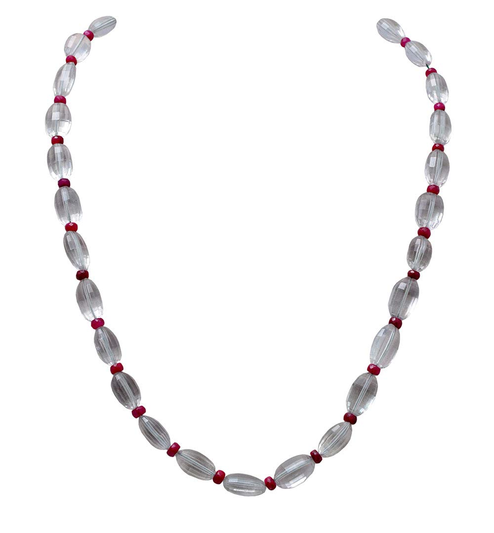 gehna Green Amethyst & Ruby Gemstone Bead Strand-picture-21