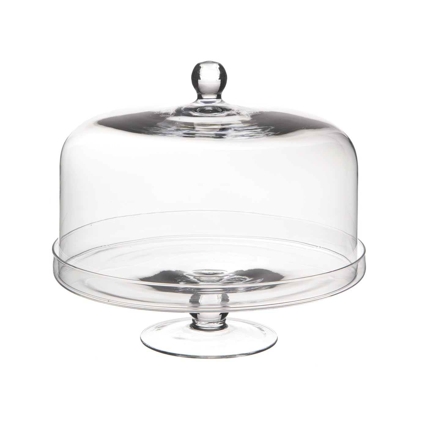 Soporte de Vidrio para postres y Fruta con cúpula de Vidrio cod.AC00390LU cm 26,5h diam.32,8 by Varotto & Co.