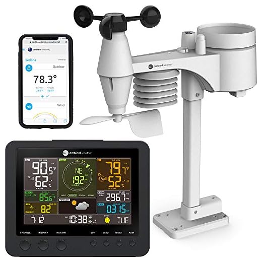 Ambient Weather WS-7078 Smart Weather Staton w/WiFi Remote Monitoring and Alerts