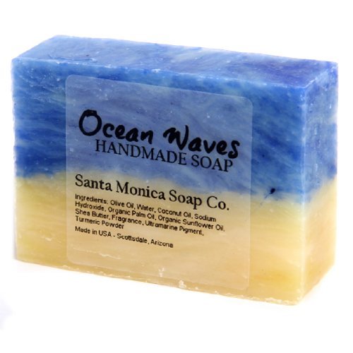 Santa Monica Soap Co. Handmade Soap Ocean Waves Bath Soaps Beauty & Personal Care