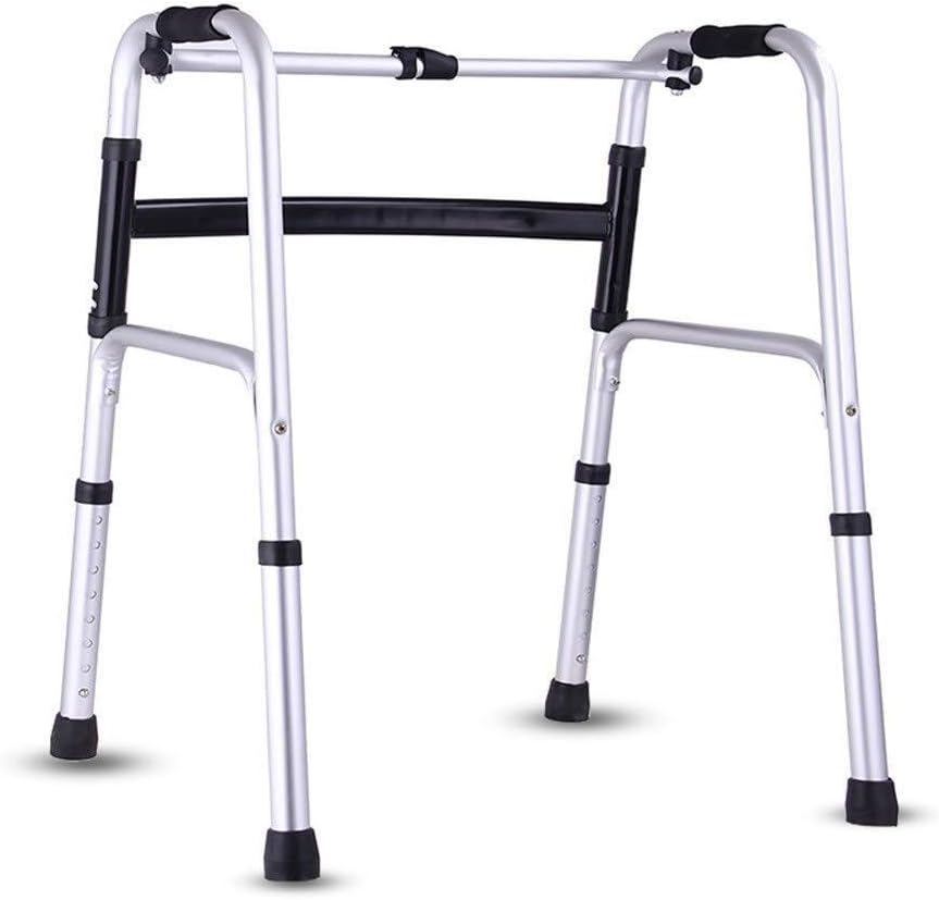 歩行器、折りたたみ歩行器標準折りたたみ式歩行器、移動補助、軽量、調節可能、高齢者、障害者、負傷者用 - 調節可能な高さ74-91m 折りたたみ式歩行器 歩行器 軽量 高齢者用 シート付き 折りたたみ式 アルミ製 歩行補助具 屋内/屋外用 高さ調節可能 ポータブル 折りたたみ式歩行器 、シートと車輪付き歩行器、高齢者用折りたたみ式ポータブル歩行器、大容量収納バスケット付き歩行器 RAKU 歩行器 ...