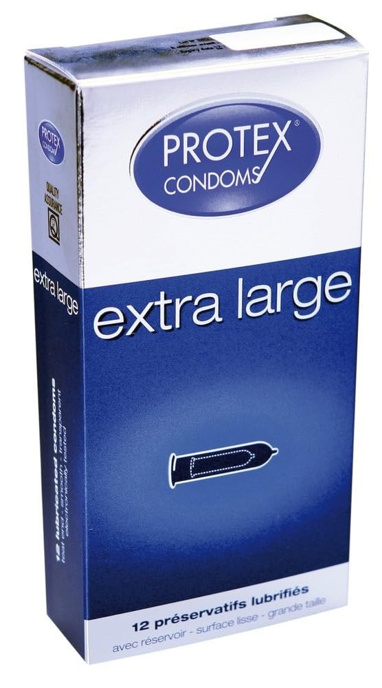 Protex Extra Large 12 Condoms, Natural