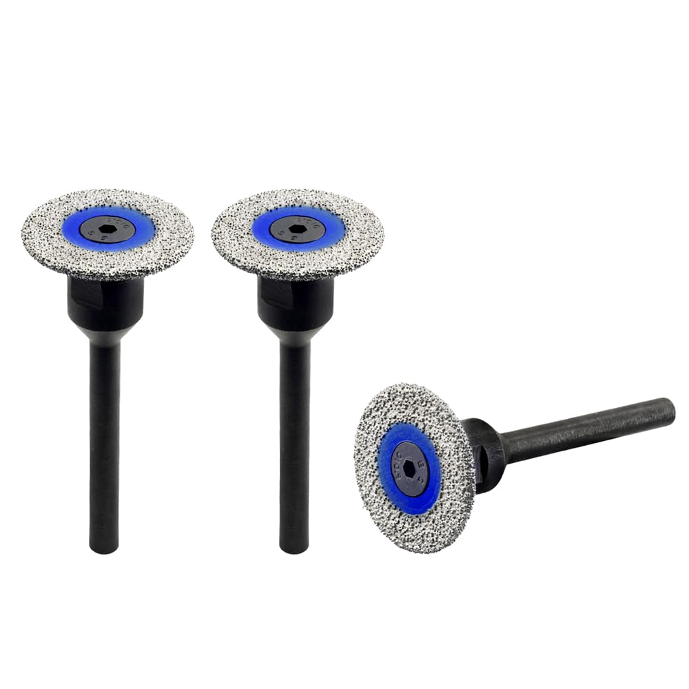 SHDIATOOL Mini Diamond Saw Blades 30mm Cutting Disc with 6mm Shank for Marble Granite Stone Concrete Masonry on Drill 3pcs — image 1