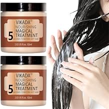 Mascarilla Para el Cabello, Hair Straightener Cream Deep Conditioner, Nourishing Deep Conditioning Hair Mask for Damaged Hair, Dry Hair, Curly Hair, Color Treated Hair and Frizzy Hair 2 Pcs