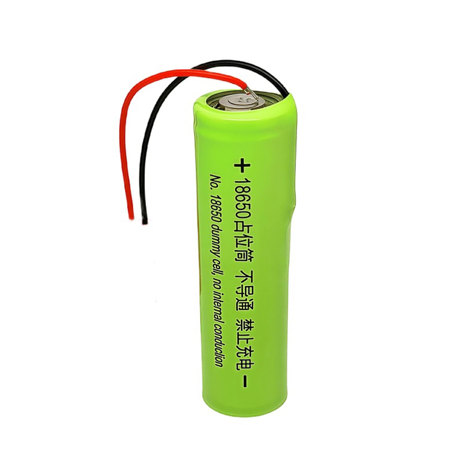 18650 Dummy Fake Battery Eliminator with Input Cable Setup Shell Placeholder Cylinder Conductor Virtual 0V Cells for Fan LED Light Speaker