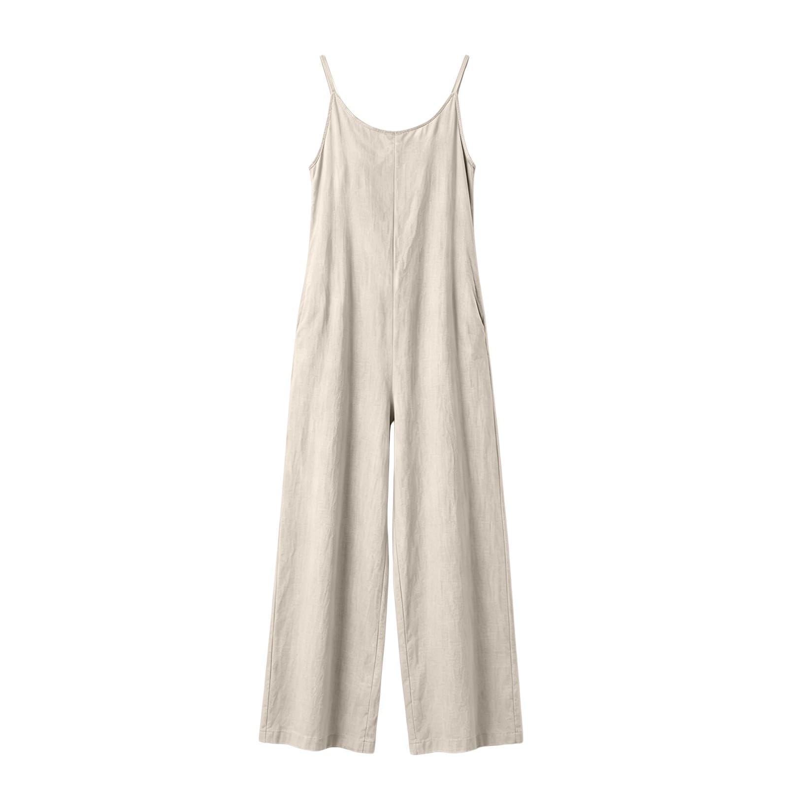 Overall Damen Sommer - Jumpsuit U-Ausschnitt Romper Mit Spaghetti Strap