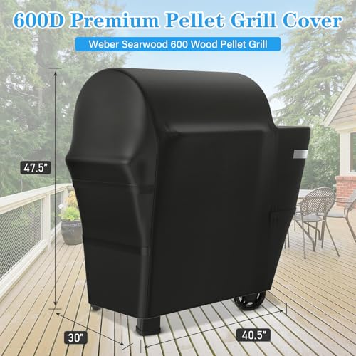Image of Utheer Grill Cover for Weber Searwood 600, 600D Waterproof 3400145