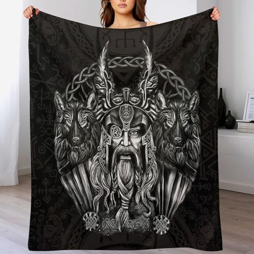 Manta vikinga de franela suave para cama y sofá de 150x200 cm 2