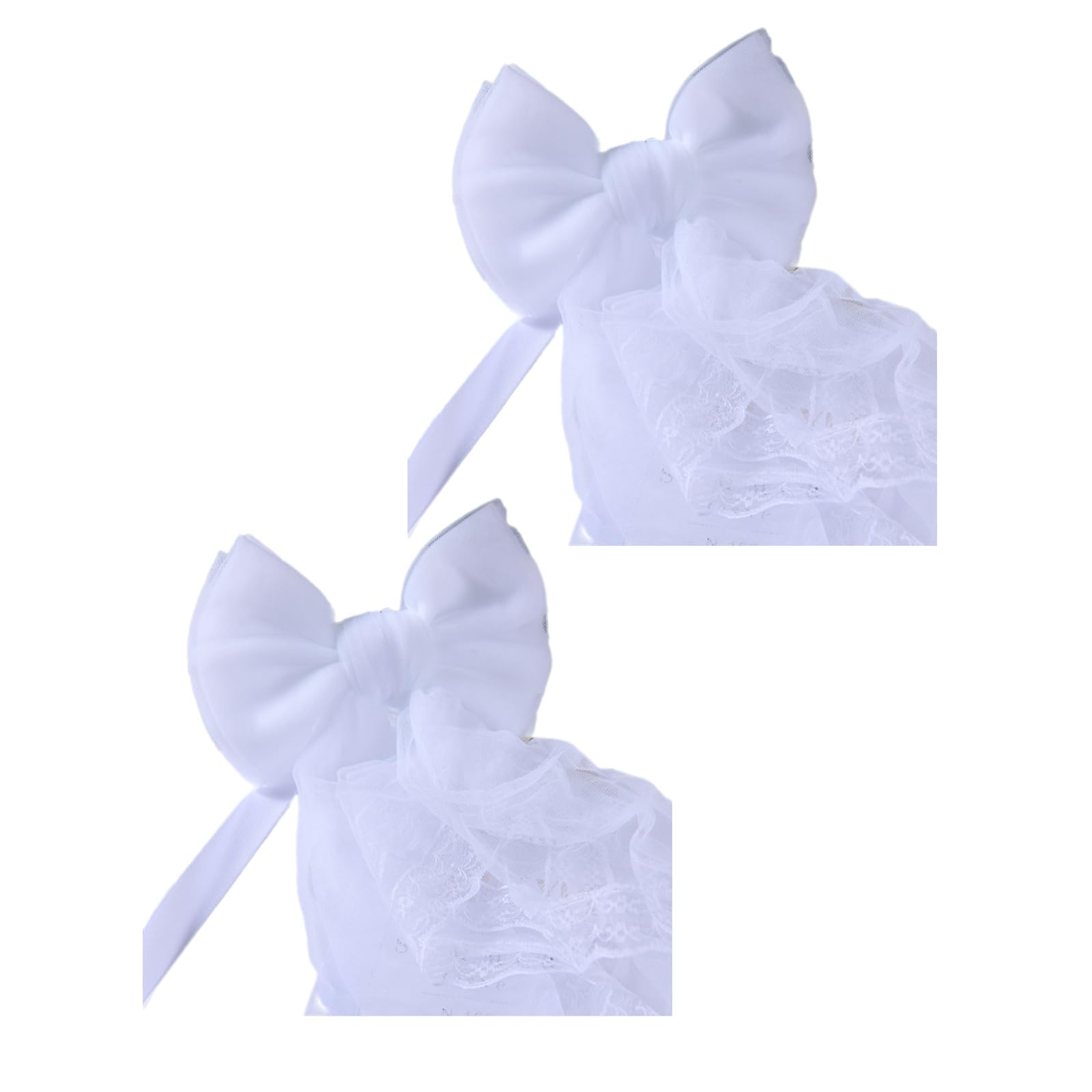 2pcs Color Lace Bows Curtain Fasteners Curtains Holdbacks Elegant Bowknot Tiebacks for Home and Use Lace Curtain Tiebacks