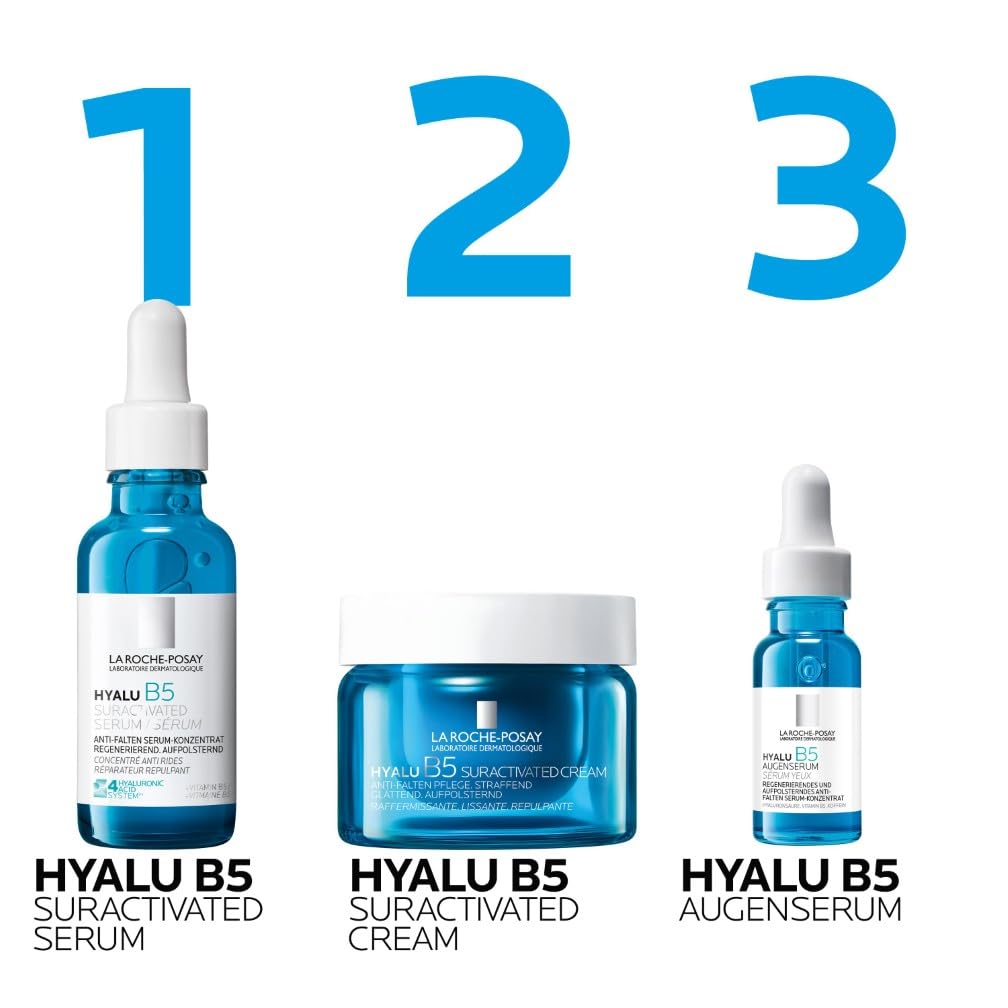La Roche-Posay Hyalu B5 Serum, Regenerierendes, aufpolsterndes Serum, Anti-Aging Serum, Mit Hyaluronsäure und Provitamin B5