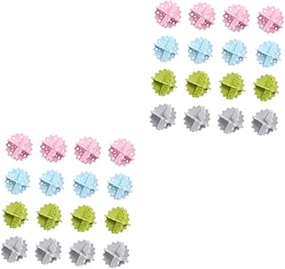 SOLUSTRE 32 Peças Bola De Lavanderia Bola De Lavar Roupa Máquina De Lavar Roupa Coletor De Fiapos Lavadora Bola De Fadas Secador De Roupa Bolas Máquina De Lavar Bolas Filtro De Cabelo