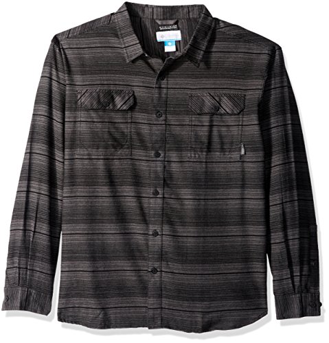 Columbia Men's Flare Gun Flannel Iii Long Sleeve Shirt, Boulder Stripes, Small