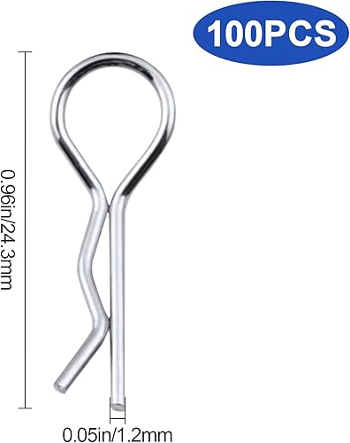 Miniatura 2 de 100 clips universales para cuerpo a control remoto para todas las piezas de repuesto de carrocería a escala 1/8 1/10 1/12 Redcat HPI Himoto HSP