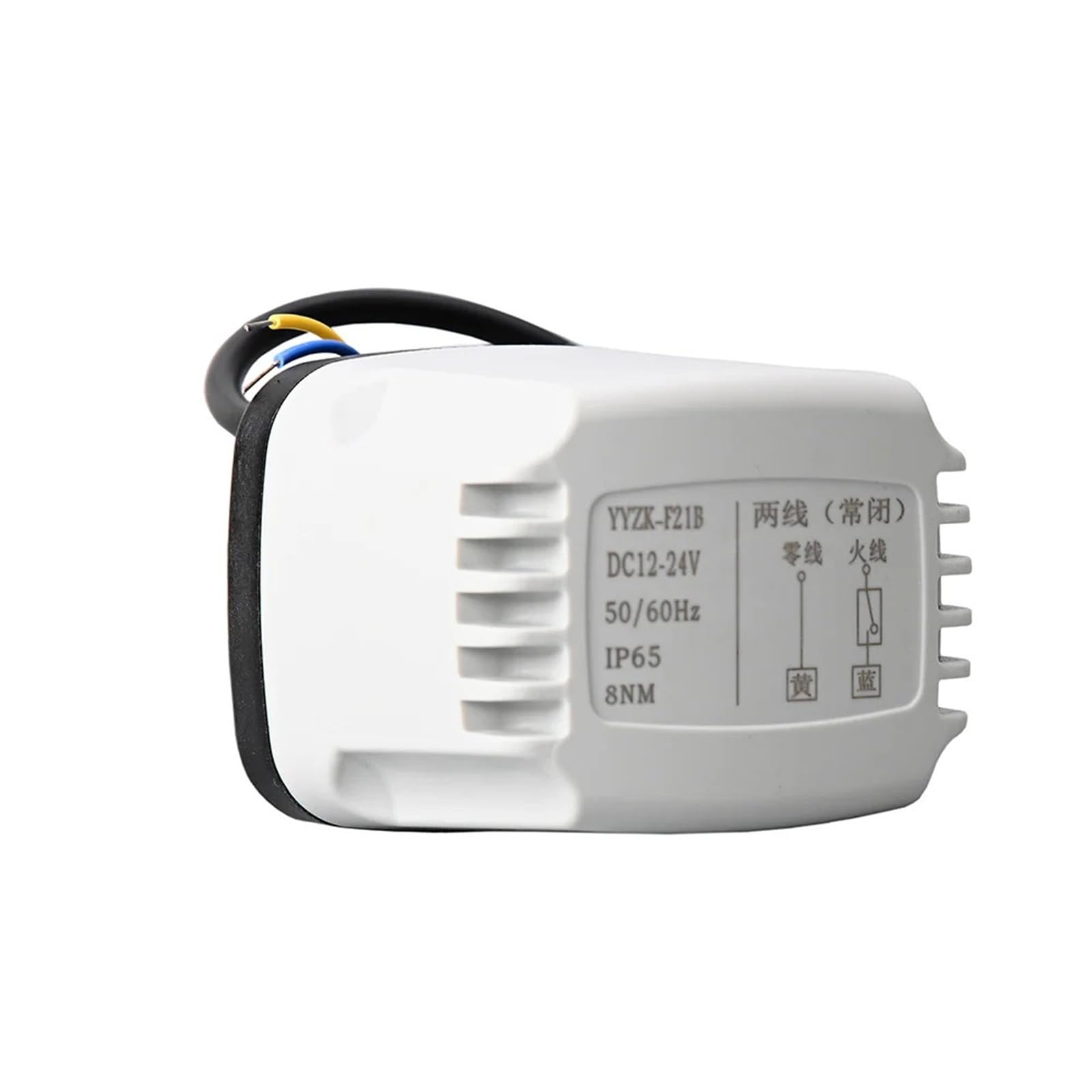 Válvula de bola motorizada DN25 impermeable de 2 cables con actuador automático 220VAC