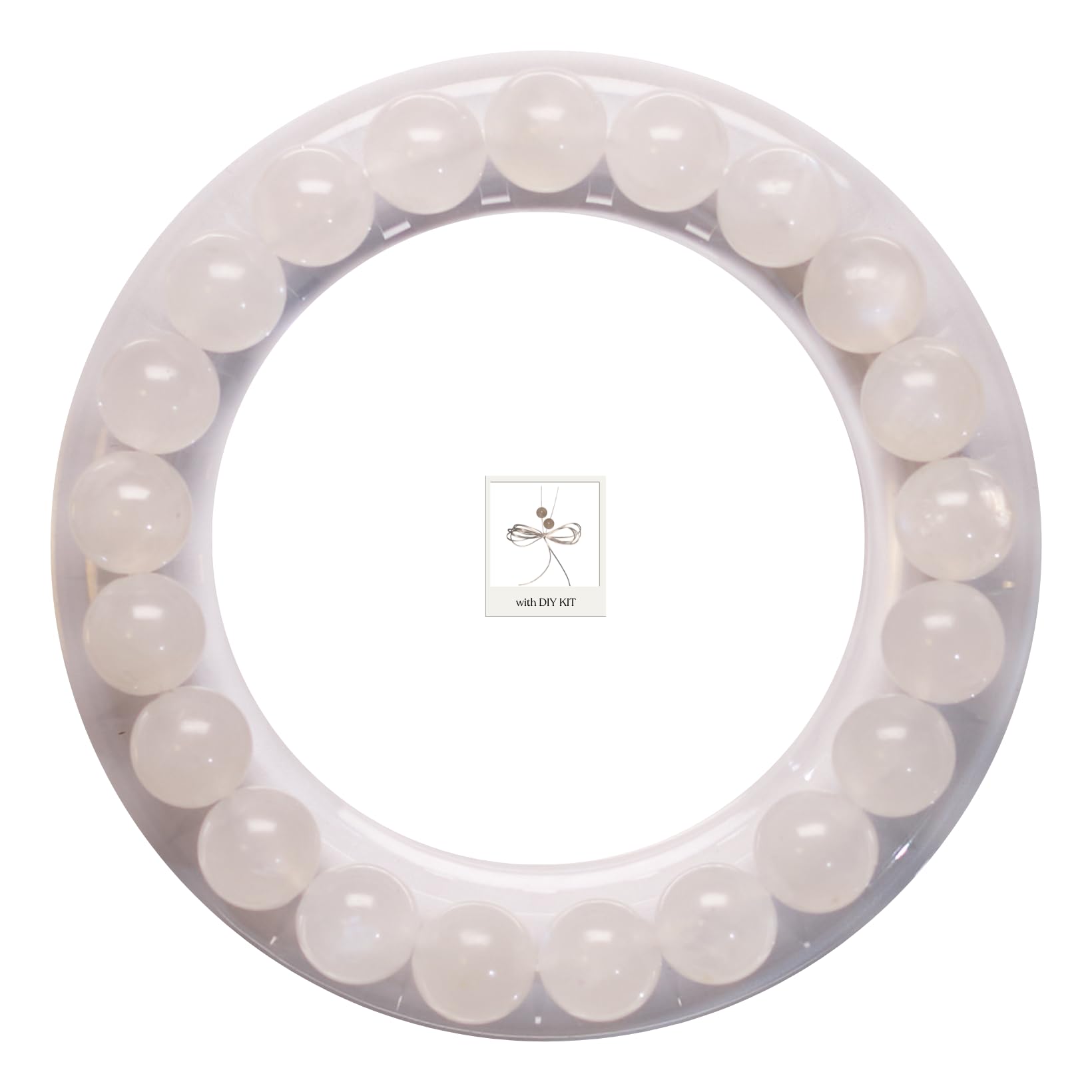 BANANE LAB Natural Crystal Beads Stretch Bracelet for Women Men Handmade Crystal Beaded Spiritual Energy Healing Gemstone Yoga
