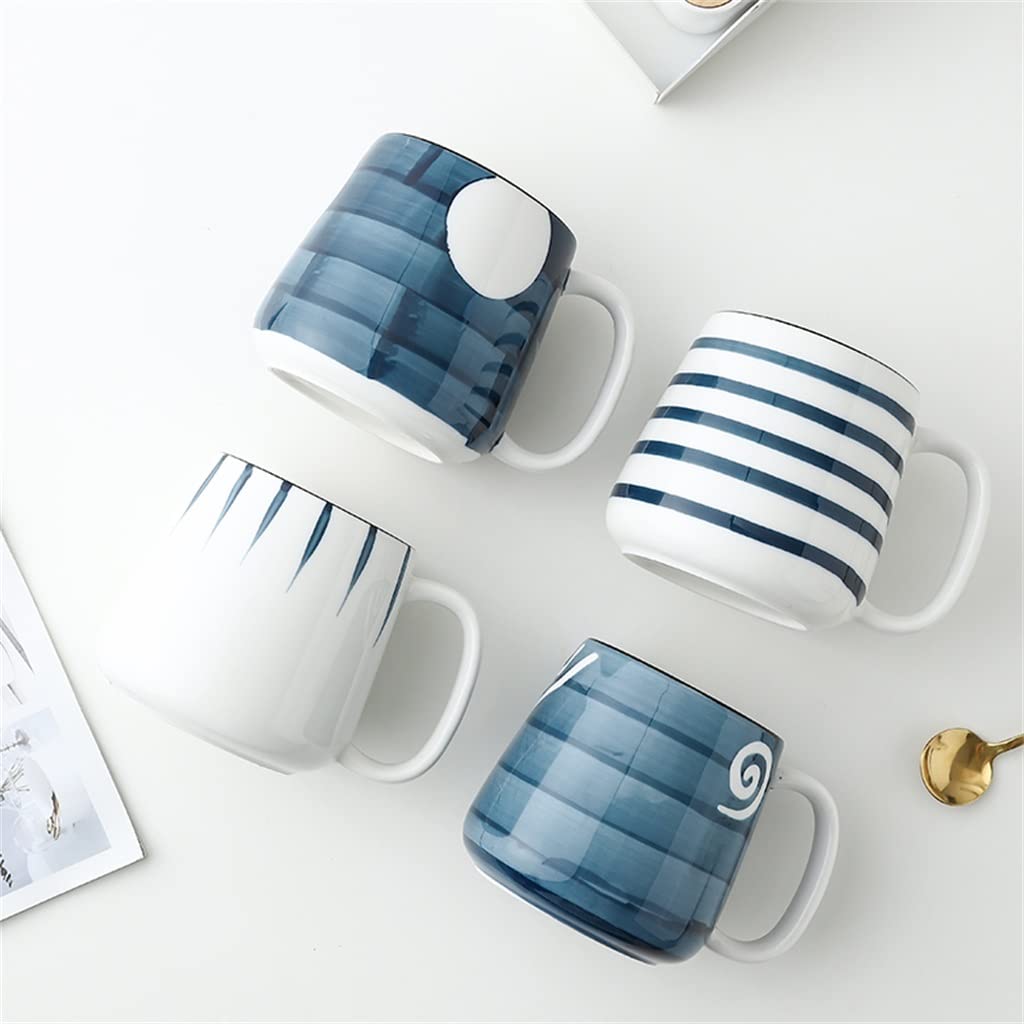 BBCBBZ Arge Underglaze kubki ceramiczne śniadanie napój kawa herbata kubki na mleko biuro zastawa stołowa do kuchni japoński ręcznie malowany kubek prezenty(A)