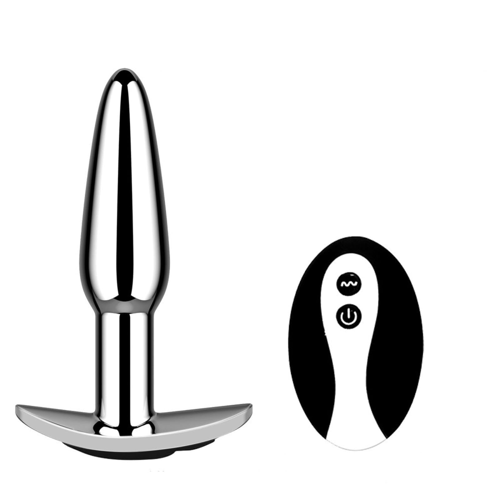 Vibratore Vibratore Principiante Butt Plug anale 10 velocità vibratore anale in metallo Piccolo plug anale vibrazione giocattolo del sesso Masturbatore giocattoli adulti del sesso Macchina