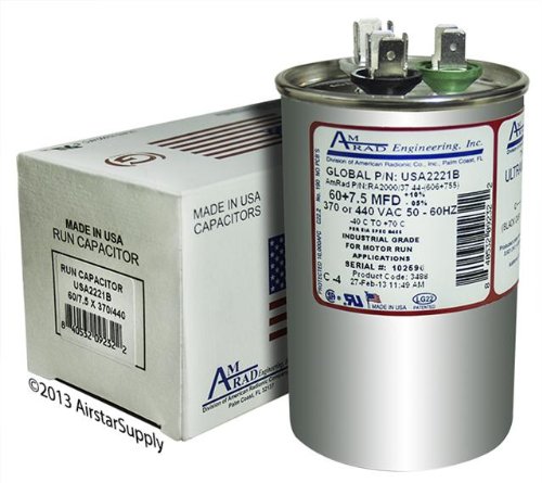 60/7.5Mfd 370/440V Rd Usa Made Capacitor
