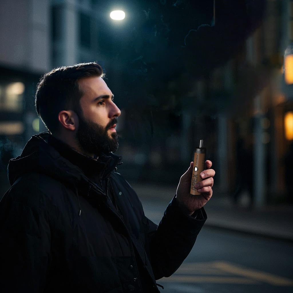 Premium Vaporizer Kräuter | Verdampfer für Kräuter mit 3 Temperaturstufen | Glasmundstück Vapo-rizer| Sehr kompakt | Soft-Touch-Finish | Edelstahl-Kammer | Einfache Reinigung