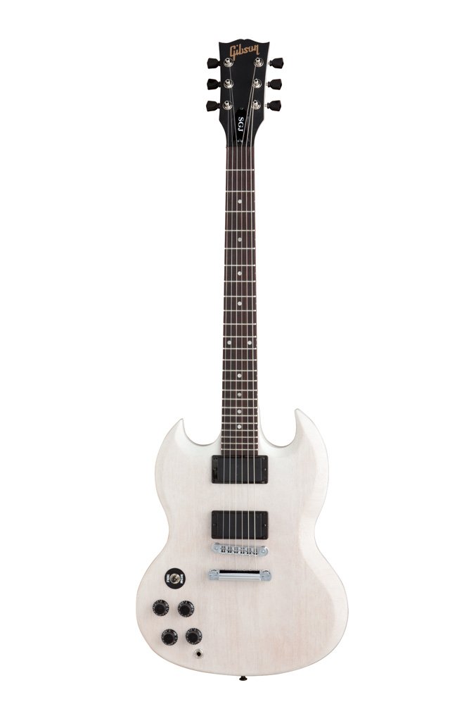 Gibson SGJ Left Handed Guitar Rubbed White Satin