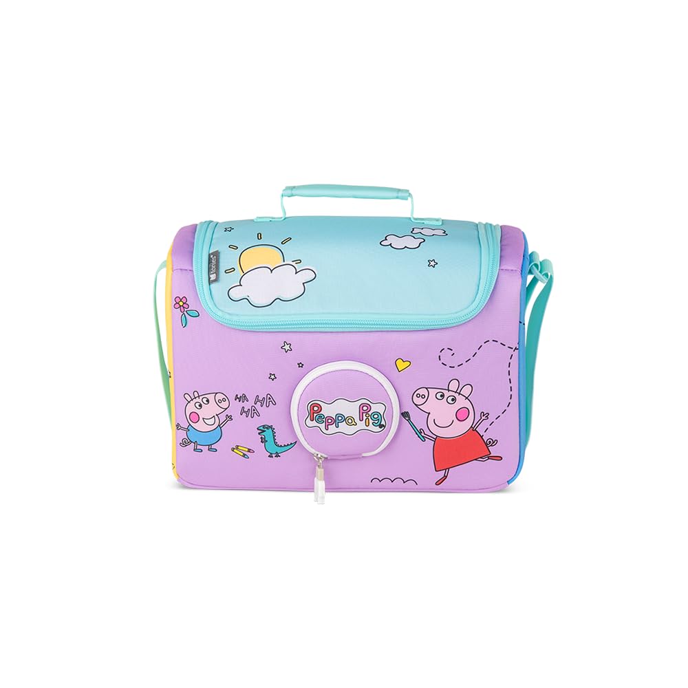 tonies Sac Bandoulière - Peppa Pig Sac de Transport pour Ranger la Toniebox, Le Casque Audio Chuchote, la Station de Recharge, et Jusqu’à 8 Figurines