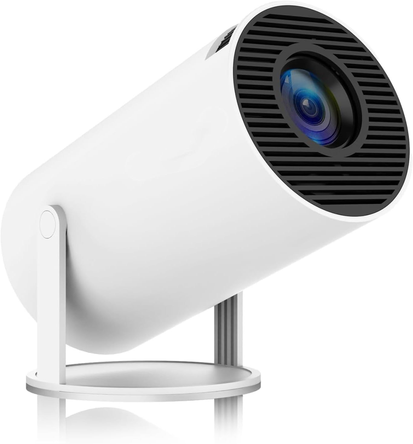 Wemart Mini Projector, Support 4K 1080P Portable Projector with Dual Band WIFI6 5G Wireless 5.2 Bluetooth Android 11, 180° Rotatable, Auto Keystone Correction,35"-130" Screen Video Projector (white)-image-7