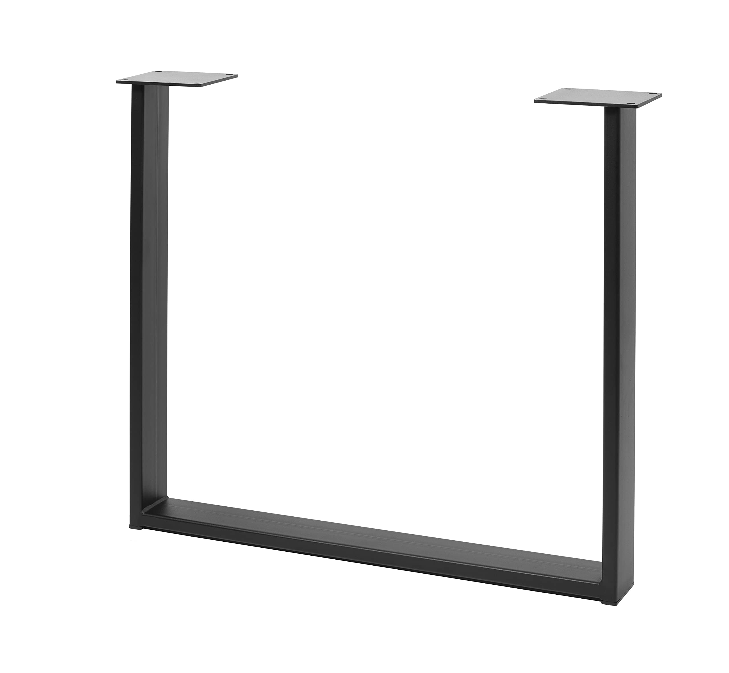 GTV - Patas de Marco Industria, rectángulo, Altura = 710 mm, Ancho = 820 mm, Perfil 80 x 20, Acero, Negro - Patas de Mesa de Metal - Soporte para Respaldo DIY Mesa de Comedor, Escritorio, Mesa de