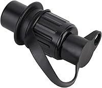 Vista 3 de Conector de remolque de 3 pines, enchufe adaptador de cableado de plástico para luces de remolque (caravana, barco), resistente al agua, fácil