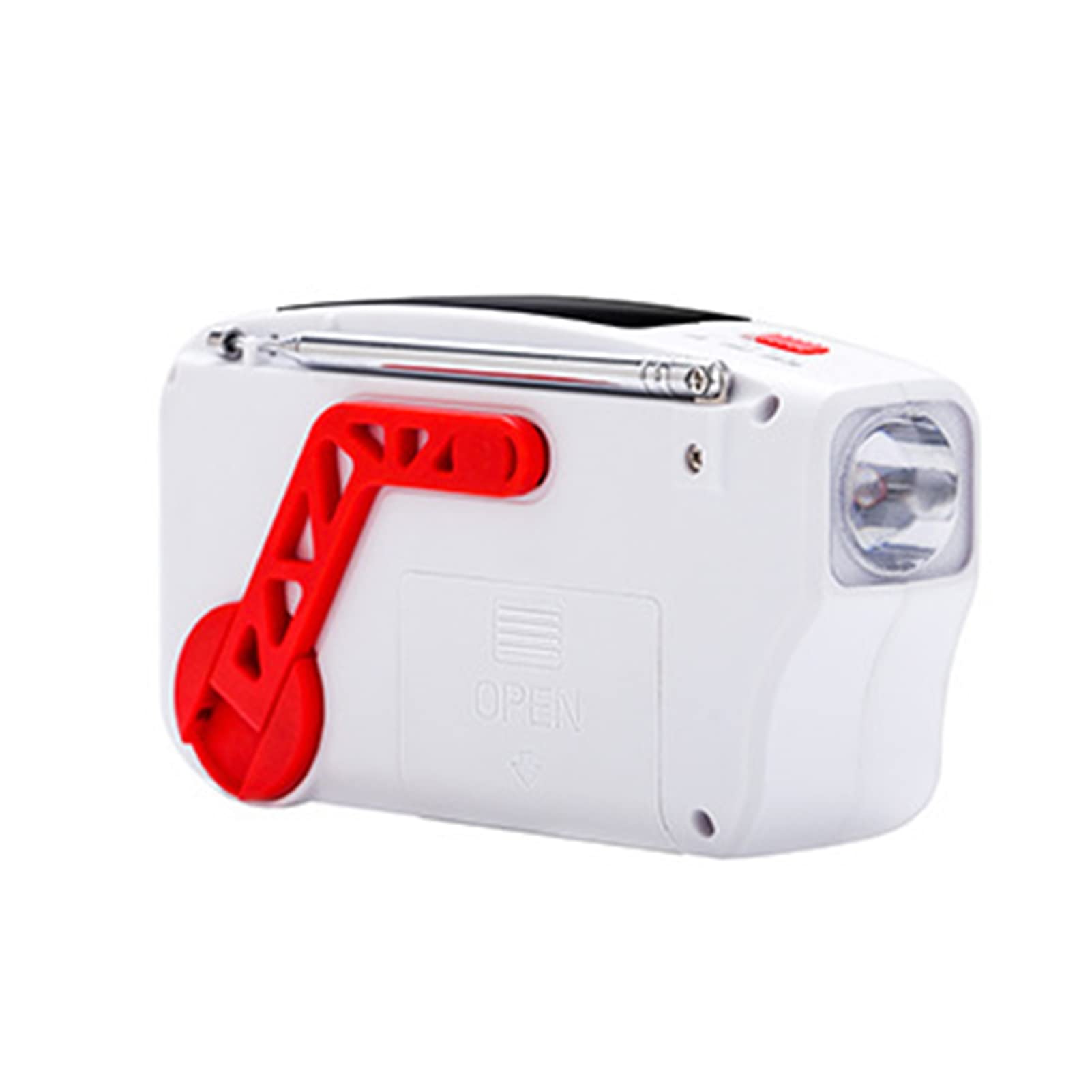S?oneczne Radio pogodowe - AM/FM Weather Radio Solarna korba r?czna Survival Gear - z wbudowan? bateri? 1200 mAh, powerbankiem i migaj?cym ?wiat?em na zewn?trz, piesze wycieczki, w?dkarstwo i