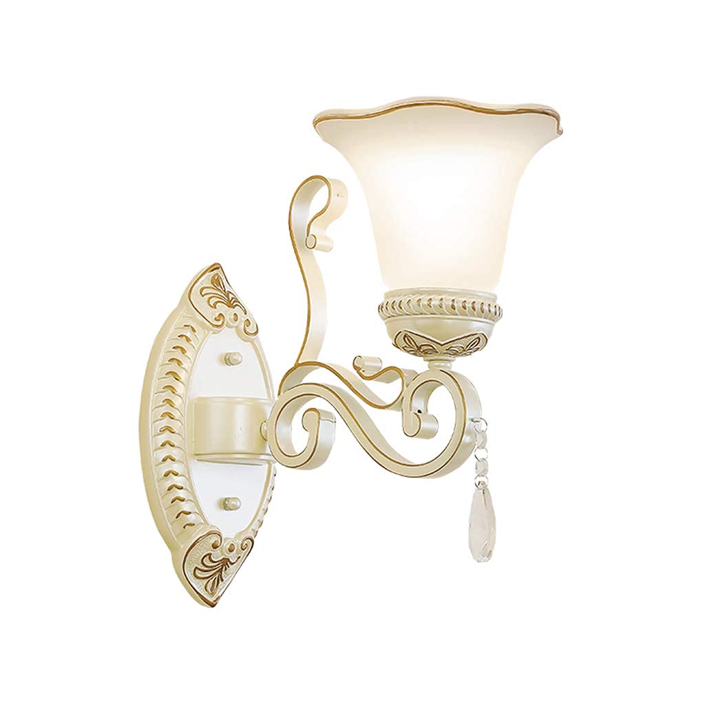 CWCQGH Wall Sconces, Lamp Post Lights Outdoor,Wall Light Resin — BD8159 Bedside Bedroom Living Room Aisle Staircase Wall Glass Lamp Candle Wall Lights