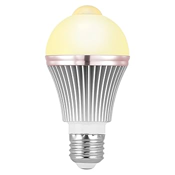 人感センサー付きLED循環灯 E26 60W相当 IRIS OHYAMA 電球 LED LED電球 E26 60W相当 人感センサー 4個