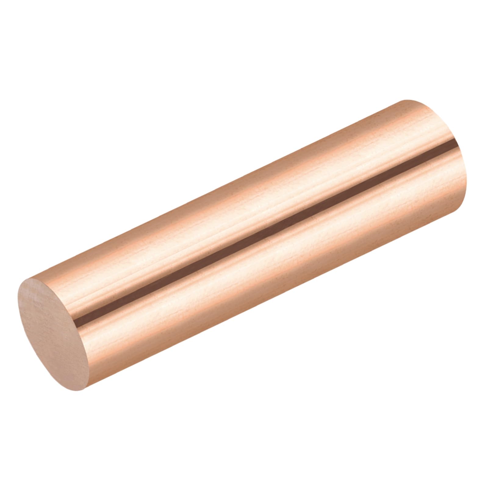 QUARKZMAN 1 Pack Tige Ronde En Cuivre naturel 25mm/0.98 Pouce Diamètre 100mm/4 Pouce Longueur Tige En Cuivre Massif Barre Pour Tournage DIY Artisanat Métallique Loisirs Travail Des Métaux