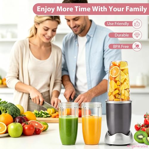 Image of Pure Realm 2 Pack 32oz Replacement Cups for NutriBullet 600W & 900W High-Speed Blender Systems, Large Leak-Proof Mixing Mugs,Dishwasher Safe, Compatible with nutribullet replacement cups,BPA-Free