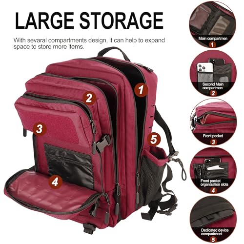Image of LHI Tactical Military Backpack for Men 25L /45L Large Molle Army Assault Pack 3 Day Hiking Rucksack With Bottle Holder