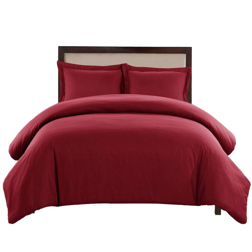 Funda de edredón granate 90x90 y funda de almohada en poliéster de alta densidad para cama de diseño