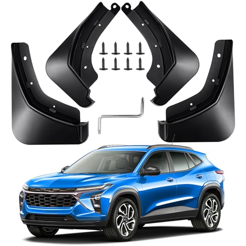 Image of Mud Flaps Compatible with Chevy Trax 2025 2024,All-Weather 4pcs Splash Guards Easy Installed for Chevrolet Exterior Protection Accessories,Easy Clean No Drilling Required Front and Rear Fender
