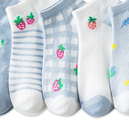 Image of Cotton Men's and Women's Printed Funky Socks - Unisex Ankle-Length, Odour Free, Breathable (Multicolor, Combo Pack of 5)