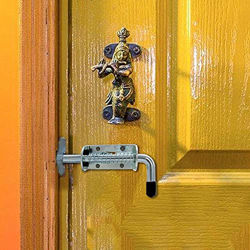 Federriegel 130 mm, LERANXIN 2 Stück Hochfestes Silber Türriegel, Bolzenriegel Geeignet für Garagen, Schuppen, Scheunen… – Bild 6